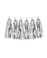 guirlande de tassels argent