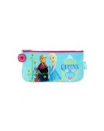 Trousse plate turquoise Reine des Neiges