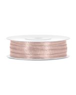 Ruban satin 3 mm - rose beige