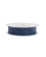 Ruban soie 12 mm - bleu marine