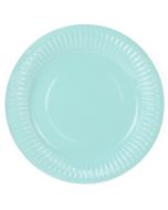 x6 Assiettes Turquoise