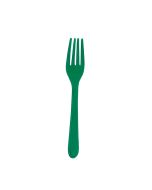 fourchettes en plastique vert