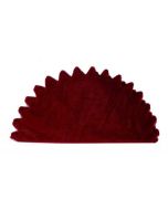 25 Ronds en organza bordeaux