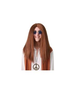 Perruque hippie châtain