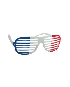 Lunettes barreaux bleu/blanc/rouge