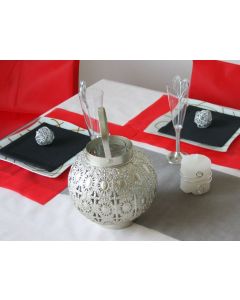 Sets de table rectangulaires intissés - x50 - rouge