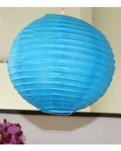 Lampion boule de déco - GM - turquoise