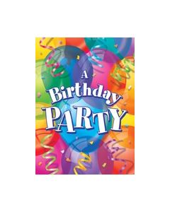 8 cartes d'invitation - Happy birthday