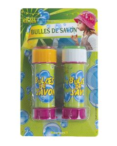 Bulles de savon - blister de 2 tubes de 60 ml
