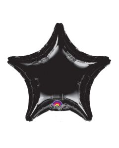 Ballon Hélium Jumbo en forme d'étoile - Noir