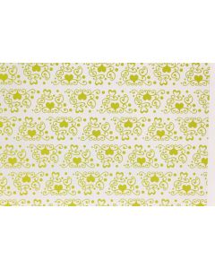 Chemin de table coeur - vert