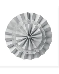 Eventail deco gris