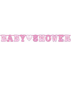 Guirlandes lettres Baby Shower fille 1 