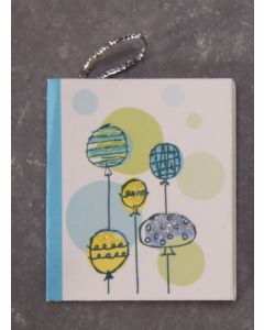 10 cartes motif ballons - 3.5 x 4 cm