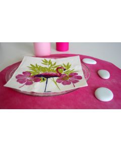 20 Serviettes en papier flamant rose