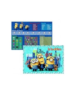 Sous main de bureau Minions double face