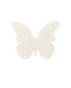 10 Papillons déco blancs 