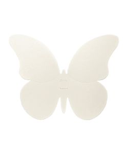 3 Papillons blancs décoratifs 3 