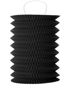 Lampion Accordeon Noir x2