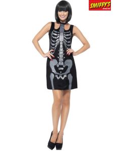 Robe squelette adulte - Taille M