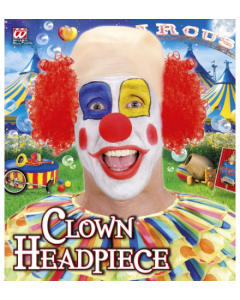 Coiffe clown cheveux frisés - luxe