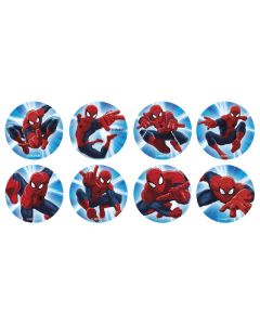 16 Disques à cupcakes Spiderman  