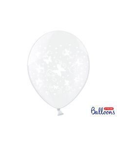 Ballon transparent papillons x6