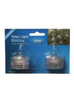 Set de 2 bougies submersibles a Led blanche