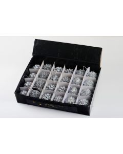 Boule de Noël avec relief - Argent