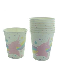 8 Gobelets Anniversaire licorne SP