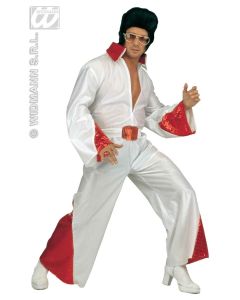 Costume adulte "The King" rouge S