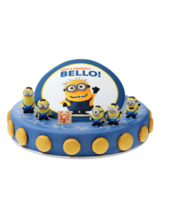 Disque à gâteau Minions - 20,5 cm - 5