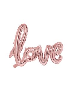 Ballon Mylar Rose Gold Love