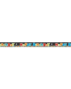 Banderole Birthday Stripes