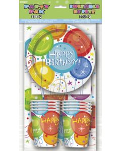 Kit festif Happy birthday - 8 personnes