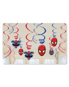 12 décorations à suspendre Spiderman