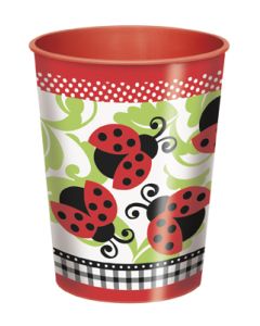 Gobelet coccinelle en plastique