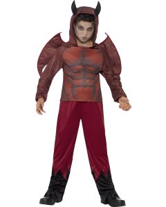 Costume garçon diable luxe - Taille 7/9 ans