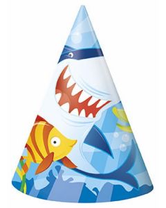 8 chapeaux de fête requin