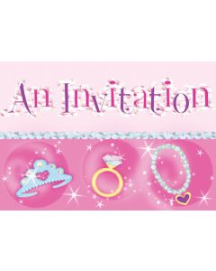 Carton d'invitation anniversaire "Princesses"