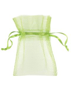 10 sachets tulle vert