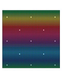 Décor mural disco arc-en-ciel