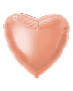 Ballon hélium forme coeur - rose gold