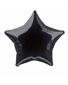 Ballon hélium en forme d'étoile - noir