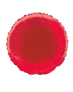 Ballon hélium forme ronde - rouge