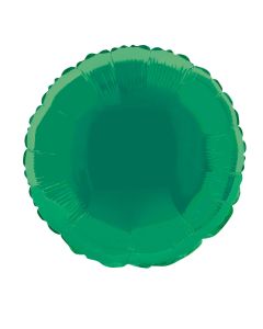 Ballon hélium forme ronde - vert foncé