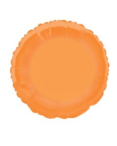Ballon hélium forme ronde - orange