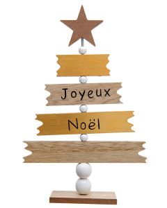 Arbre message de Noël - naturel