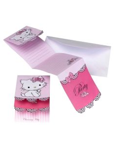 6 cartes d'invitation Charmmy Kitty