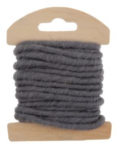 cordon laine gris